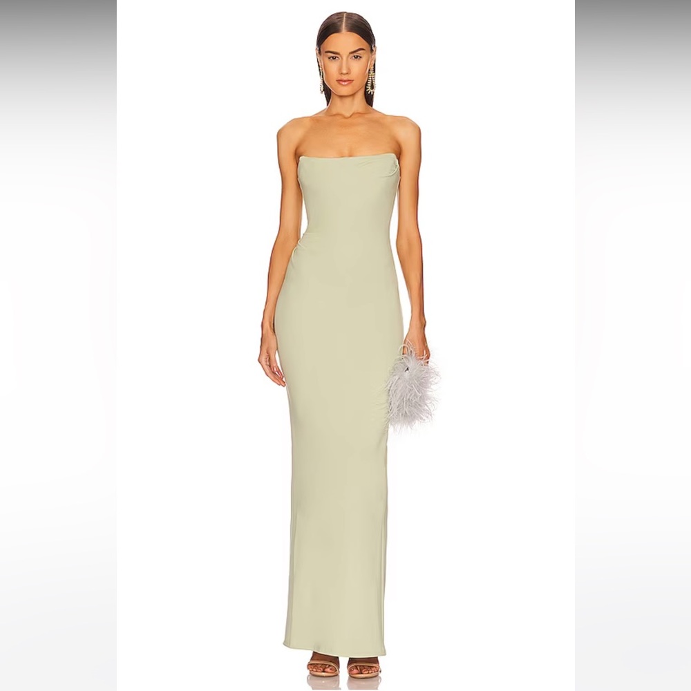 NWOT Michael Costello x Revolve Briggs Gown in Sage